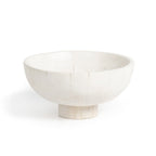 Turned Pedestal Bowl - Ivory