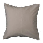 20 Square Cotton Sherpa Pillow w/ Embroidered Circle