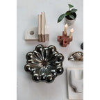 Decorative Stoneware Abstract Shaped Bowl, Reactive Glaze (Each One Will Vary)