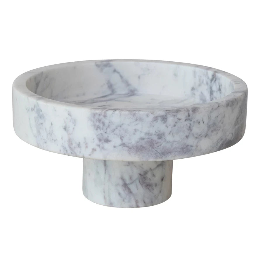 Marble Pedestal, White